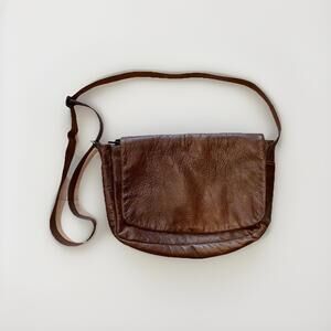 Moore and Giles Brown Leather Messenger Bag Crossbody Shoulder Bag Men’s Vintage